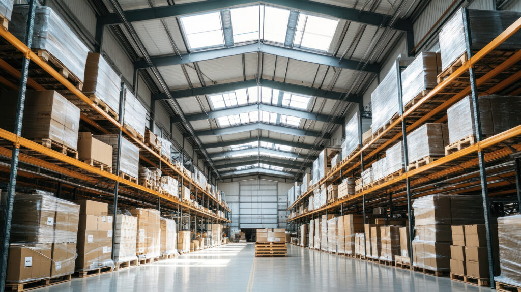 entrepôt logistique utilisé dans le cadre d'un service 3PL