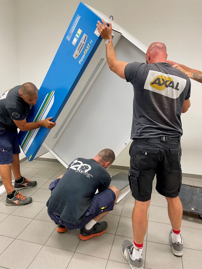 Installation et mise en place d'un PSM par les techniciens Axal