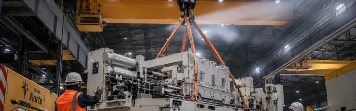 Déménagement d’entreprise industrielle.